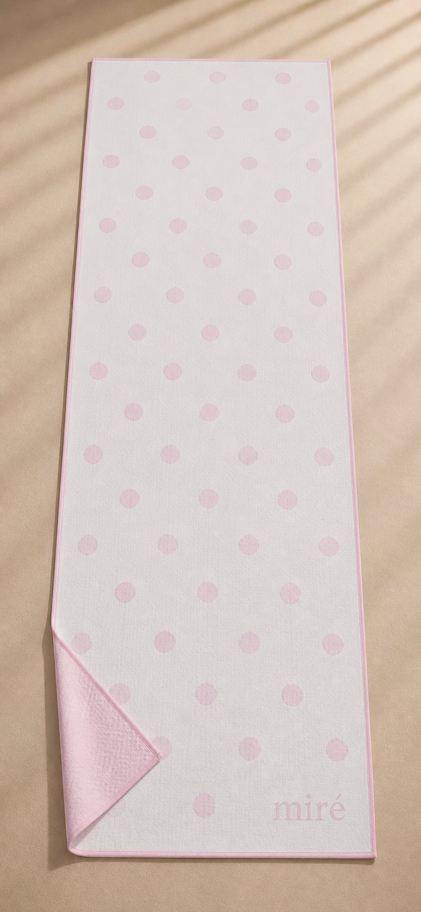 miré polka towel - pink